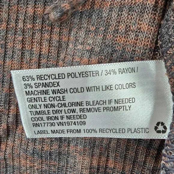 Wild Fable Brown Knit Crop Drawstring Split Longsleeve Cozy Top NWT Extra Large - Picture 7 of 7